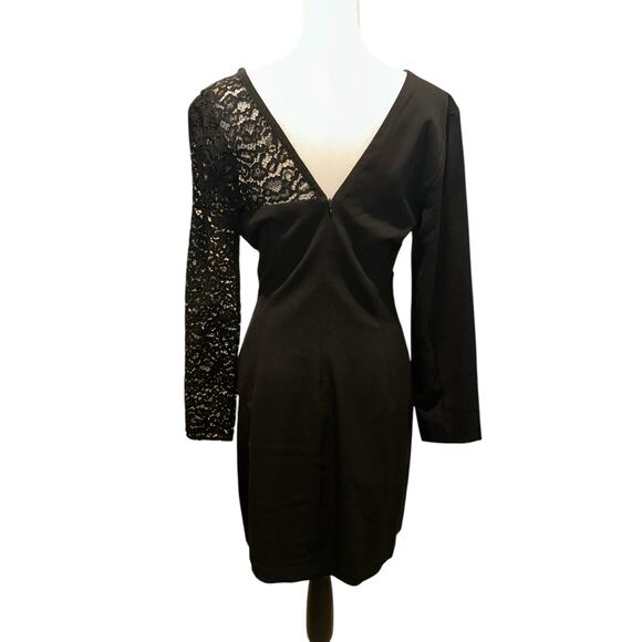 VENUS Dresses & Skirts - Venus Women's Black Dress Long Sleeve Size 8